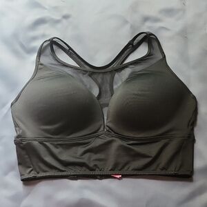 La SENZA Black Sports Bra with Wide Straps and Light Padding